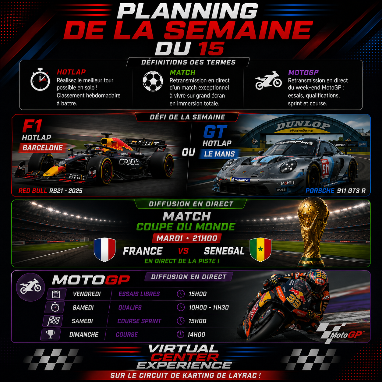 Planning de la semaine