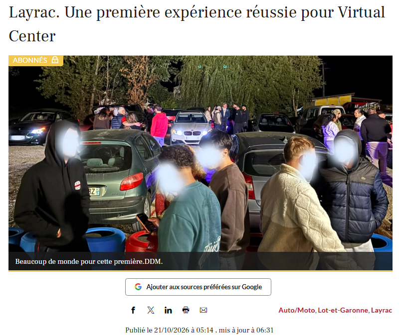 ARTICLE DE LADEPECHE DU RASSO DU  17 OCTOBRE